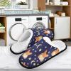 Umidedor Corgi Dog Moons Stars Cartoons Slippers for Women Girls, Soft Memory Foam Non-Slip Indoor House Slippers Home Shoes for Bedroom Hotel Travel Spa view 2