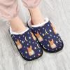 Umidedor Corgi Dog Moons Stars Cartoons Slippers for Women Girls, Soft Memory Foam Non-Slip Indoor House Slippers Home Shoes for Bedroom Hotel Travel Spa view 3