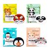 Animal Spa Mask, Character Masks Sheet- Penguin, Panda, Tiger, Cat -Nourishing Moisturizing Effects For All Skin Types- Birthday Party Gift for her, Girls Night, Spa Night, Beauty Gift (4pack) view 1