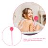 1 Set Bath Brush Exfoliating Body Brush Body Massager Massage Brush Exfoliating Shower Brush Shower Pouf Long Handle Shower Body Brush Loofah Sponge Child Pink Rayon Scrub Clean view 4