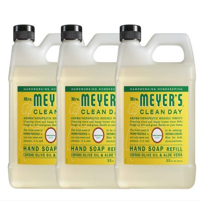 3 set Mrs. Meyers Clean Day Liquid Hand Soap Refill, Honeysuckle, 33 Ounce (3 Pack)