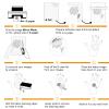MECOLOUR Printable Temporary Tattoo Paper 8.5"X11"-5 Sets for Inkjet printer DIY Image Transfer Decal Paper for Skin, For Halloween, Celebrate Festivals, Parties, Birthday Bashes,New Year view 3