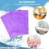 20 Pieces Disposable Bed Sheets Bed Cover Spa Massage Table Sheet Waterproof Bed Cover Flat Sheets Non-woven Fabric, 31 x 71 Inches (Purple) view 4
