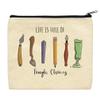 ThisWear Artist Gifts For Women Life Is Full Of Tough Choices Art Supplies 2-Pack Cosmetic Accessory Bags view 4