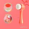 Almost Famous Face Scrubber 2-in-1 Travel Exfoliator, Brush Non-Electronic, Eco Friendly for Cleansing, Advanced Facial Cleansing, Reduces Lines and Wrinkles, Blackhead, Skin Care (Orange) view 3