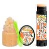 Natural Tangerine Soothing & Luscious Lips by OverSoyed Exfoliator & Chapped Lip Repair Lip Care Combo | Artisan Handcrafted to Order Mouthwatering Tangerine Mandarin Orange Herbal Flavored Exfoliating Sugar Lip Scrub & Lip Moisturizer Balm Gift Set view 1