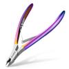 MR.GREEN Cuticle Nippers Gorgeous Colorful Cuticle Scissors Nail Manicure Clippers Trimmer Dead Skin Remover Cutters Beauty Tool (Colored Titanium) view 1