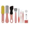 10pcs Set Toenail Clippers Remover Feet Pedicure Kit Skin Care Tools Nail Tools Stainless Steel Pedicure Tool Foot Grinding Tool Stainless Steel Foot File Dead Skin Planer Pink view 1