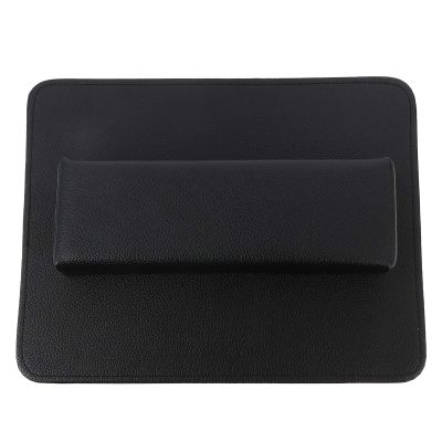 Beaupretty 2pcs Nail Art Hand Rest Cushion Pu Leather Ergonomic Wrist Support for Manicure and Makeup Tables Skid Easy to Clean for Nail Salons and Personal Use
