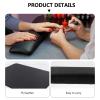 Beaupretty 2pcs Nail Art Hand Rest Cushion Pu Leather Ergonomic Wrist Support for Manicure and Makeup Tables Skid Easy to Clean for Nail Salons and Personal Use view 2