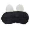 Cute and classic Bunny White Fur Sleeping Eye Shade Mask Cover for Insomnia, Meditation, Puffy Eyes and Dark Circles Kitty eyes Pack of Two view 2