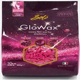 ItalWax Cherry Pink GloWax - Hypoallergenic Hard Stripless Wax Beads .88 lb./400g Bag