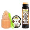 Peanut Butter Toffee Bar Soothing & Luscious Lips by OverSoyed Exfoliator & Chapped Lip Repair Lip Care Combo | Artisan Handcrafted to Order Crunchy Peanut Butter Toffee Chocolate Flavored Exfoliating Sugar Lip Scrub & Lip Moisturizer Balm Gift Set view 1