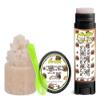 Joyful Candy Bar Soothing & Luscious Lips by OverSoyed Exfoliator & Chapped Lip Repair Lip Care Combo | Artisan Handcrafted to Order Milk Chocolate Coconut Almond Flavored Exfoliating Sugar Lip Scrub & Lip Moisturizer Balm Gift Set view 1