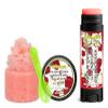 Red Delicious Soothing & Luscious Lips by OverSoyed Exfoliator & Chapped Lip Repair Lip Care Combo | Artisan Handcrafted to Order Sweet Red Apple Subtle Floral Herb Spearmint Flavored Exfoliating Sugar Lip Scrub & Lip Moisturizer Balm Gift Set view 1