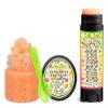 Tropical Fruit Salad Soothing & Luscious Lips by OverSoyed Exfoliator & Chapped Lip Repair Lip Care Combo | Artisan Handcrafted to Order Juicy Pineapple Grapefruit Red Papaya Floral Flavored Exfoliating Sugar Lip Scrub & Lip Moisturizer Balm Gift Set view 1
