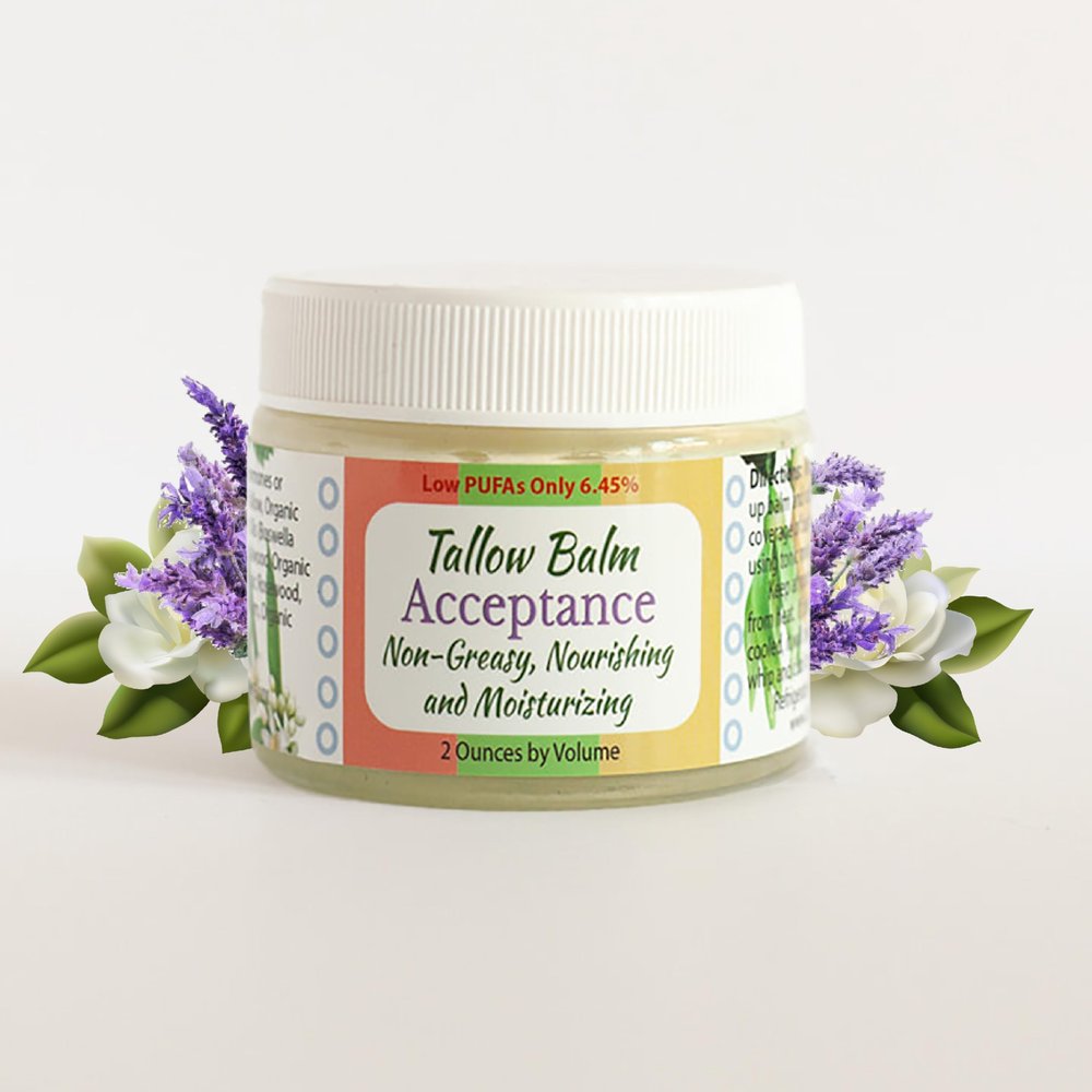 Creatrix Solutions Tallow Balm Acceptance - Whipped Tallow Balm for Face - 2 OZ