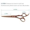 5.5 Inch Barber scissors Hair Cutting Scissors and Thinning Shears Professional Hair Shears Cutting Shears Japan 440C Hair Scissors Kinsaro view 2