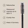 M. Asam MAGIC FINISH Waterproof Mascara Deep Black (0.41 Fl Oz), Mascara Volume and Length with Argan Oil, Easy Removal with 100.4 F warm water, Vegan view 4