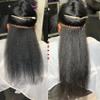 I Tip Human Hair Extension Kinky Straight Pre Bonded Microlinks Brazilian Remy Hair Coarse Italian Yaki Micro Beads Stick I Tip Hair For Black Women 100g 100strands (22inch 100strands, #1(Jet Black)) view 2