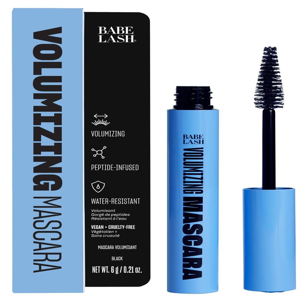 Babe Original Babe Lash Mascara - Smudge Proof, Long Lasting & No Clump Formula, Buildable Volume, Water Resistant, Dramatic Black (Volumizing Mascara)