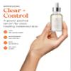 Terasana Clinical Clear + Control Healthy Skin Face Serum | All-Natural, Vegan, Cruelty-Free Spot Treatment for Clear Skin (1 FL OZ.) view 2