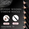Eye Embrace Liz Classic: Warm Medium Gray Wooden Eyebrow Pencil  Waterproof, Double-Ended Pencil with Sharpener & Spoolie Brush, Cruelty-Free view 2