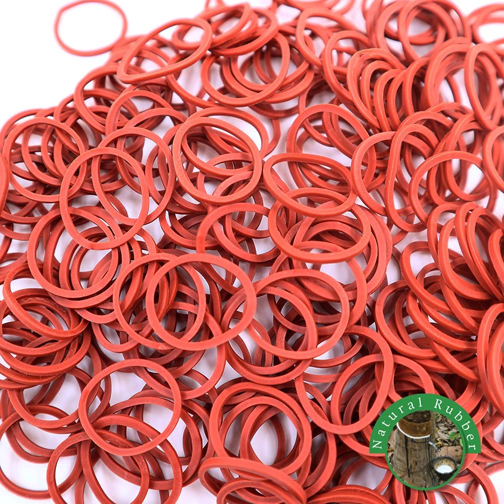 1000 Soft Elastic Hair Accessories 250 Pcs per Pack (Light Brown - 4 Packs) - Stretchy Hair Ties, No Damage Rubber Bands for Braids, Made in Vietnam