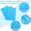 Breling 100 Pcs 31.5 x 71 Inch Disposable Bed Sheets Oil-proof PE Film Massage Table Sheets Non-woven Fabric Spa Waterproof Bed Cover Breathable for Beauty Salon Hotels Tattoo Waxing(Blue) view 4
