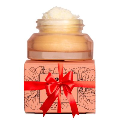 Poppy & Pout Natural Lip Scrub, Moisturizing Sugar Scrub for Dry Lips, Lip Scrubber Exfoliator with Essential Oils Smooths and Hydrates Lips, In Recyclable Glass Jars, Cruelty Free - Pink Grapefruit