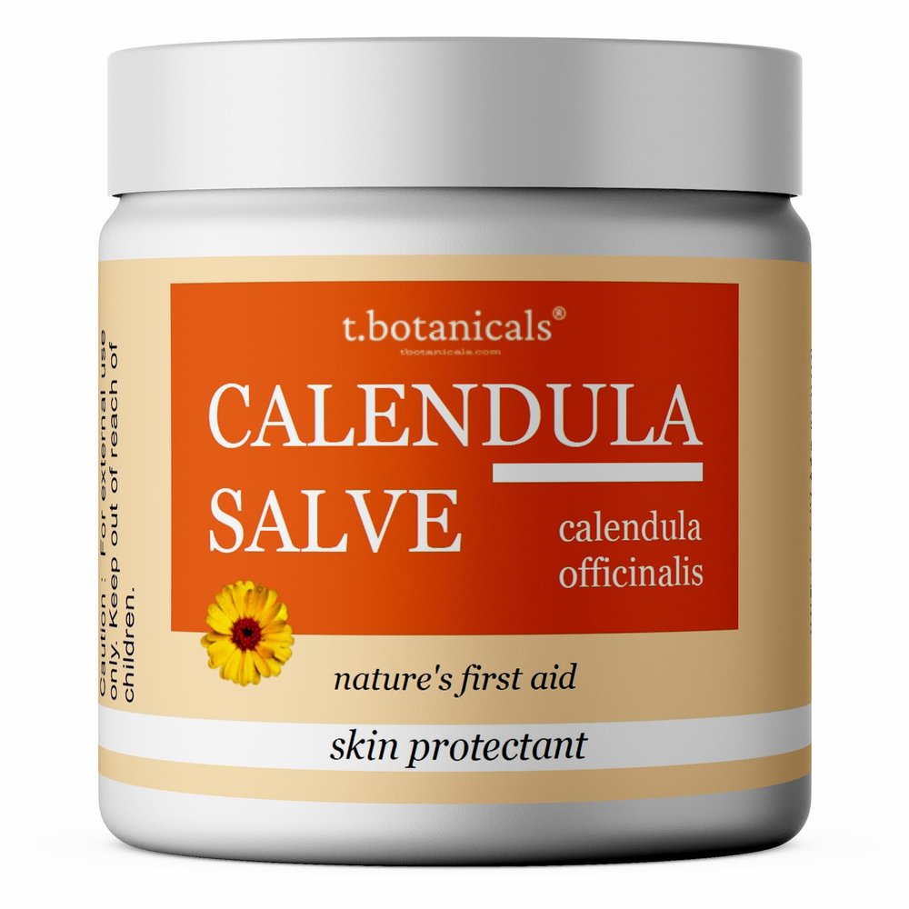 Calendula Salve, Skin Soothing Calendula Cream, Marigold Balm, Herbal Moisturizer for Dry Skin
