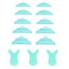 Libeauty Lash Lift Rods & Y Comb Kit - 10 Pcs 5-Size Reusable Silicone Lash Lift Pads with Y Brush, DIY Eyelash Perming Shields and Tools for Professional Lash Lifting (Green) view 1