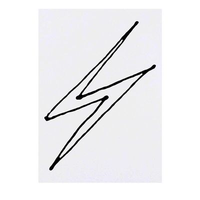 Azeeda 'Lightning Bolt' Temporary Tattoo - Water Resistant, Skin-Safe, Non-Toxic Transfer (TO00044058)