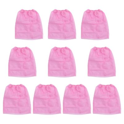 Beaupretty Disposable SPA Wrap Women Wrap Skirts Towel Bath Wrap with Adjustable Closure Salon Bath Skirts for Women Spa Salon Pink 10pcs