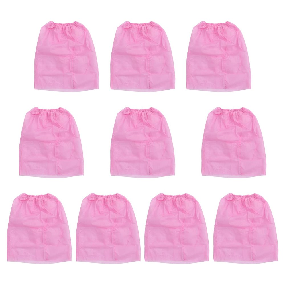 Beaupretty Disposable SPA Wrap Women Wrap Skirts Towel Bath Wrap with Adjustable Closure Salon Bath Skirts for Women Spa Salon Pink 10pcs
