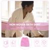 Beaupretty Disposable SPA Wrap Women Wrap Skirts Towel Bath Wrap with Adjustable Closure Salon Bath Skirts for Women Spa Salon Pink 10pcs view 3
