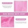 Beaupretty Disposable SPA Wrap Women Wrap Skirts Towel Bath Wrap with Adjustable Closure Salon Bath Skirts for Women Spa Salon Pink 10pcs view 4