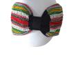 CRAFT BAZAAR Handmade Turban Knot Headband, Fashion Hairband With Beadwork Sequins Crystals Rhinestones For Women And Girls (Silk Black #3) view 3