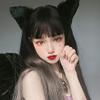osseoca Brown Gradient Gray Long Straight Japanese Synthetic Hair Daily Cute Anime Halloween Carnival Comic Exhibition Cosplay Hair Natural COS Ombre Wigs with Bangs view 3