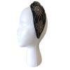 CRAFT BAZAAR Handmade Turban Knot Headband, Fashion Hairband With Beadwork Sequins Crystals Rhinestones For Women And Girls (Silk Black #1) view 1