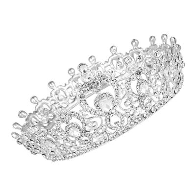 NCRD Silver Crystal Tiara Crowns for Women Girls Princess Elegant Crown Women's Headbands Bridal Wedding Prom Birthday Party Headbands for Women