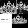 NCRD Silver Crystal Tiara Crowns for Women Girls Princess Elegant Crown Women's Headbands Bridal Wedding Prom Birthday Party Headbands for Women view 3