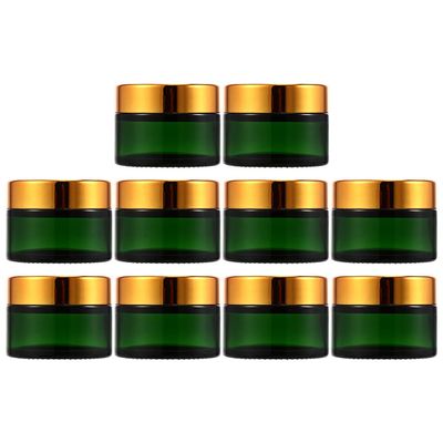 Beaupretty 10pcs Cream Containers Flat Lids for Cosmetics Refillable Travel Jars for Face and Eye Creams Stackable Sub Bottles for Daily Use