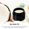 Beaupretty 10pcs 30g Black Empty Refillable Cream Glass Jar Travel Portable Refillable Container Keep Fresh for Lotion Ointments Body Scrubs Container view 2