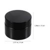 Beaupretty 10pcs 30g Black Empty Refillable Cream Glass Jar Travel Portable Refillable Container Keep Fresh for Lotion Ointments Body Scrubs Container view 3