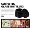 Beaupretty 10pcs 30g Black Empty Refillable Cream Glass Jar Travel Portable Refillable Container Keep Fresh for Lotion Ointments Body Scrubs Container view 4