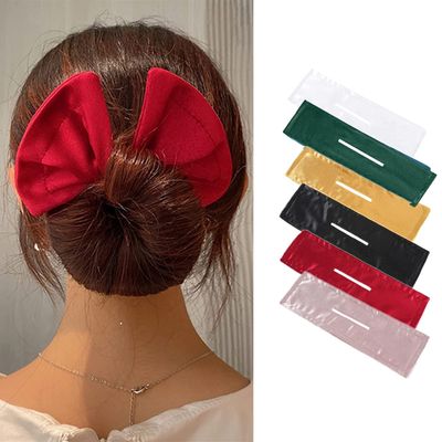 Avtytsda 6 pcs Deft Hair Bun Maker Hair Bun Tool Magic Clip Hair Bun Maker Hairstyle Twister Flexible Reusable Elastic Bands for Girl Women Hairstyle Tool (A)