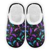Umidedor Halloween Bats Stars Mens Slippers, Soft Memory Foam Non-Slip Indoor House Slippers Home Shoes for Bedroom Hotel Travel Spa view 1