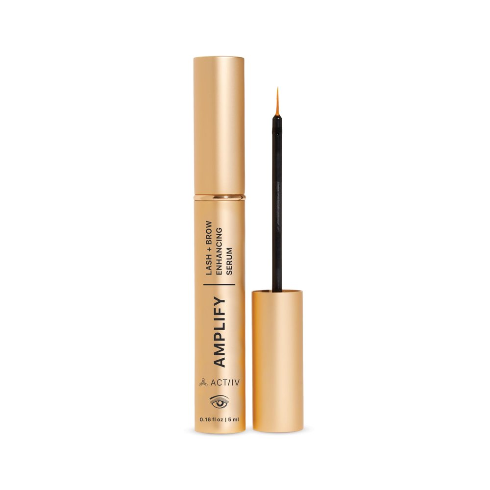 ACTIIV Amplify Lash + Brow Serum | Promotes Thicker Fuller Lashes & Brows, Strengthens & Nourishes Hair Follicles, Lightweight Formula, Vegan, Plant-Based, All Hair Types, 5 mL / 0.16 oz