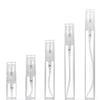 50Pcs 3ml 5ml 7ml 10ml Portable Mini Refillable Clear Glass Empty Sample Perfume Bottles Cosmetic Atomizers Spray Bottle Container for Travel Party Must Makeup Tools (10ML) view 1